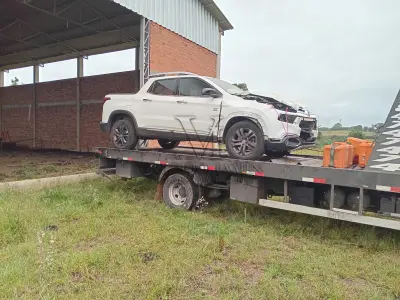 LOTE 422 - CAMINHONETE FIAT/TORO VOLCANO AT D4, ANO 2017, MODELO 2018